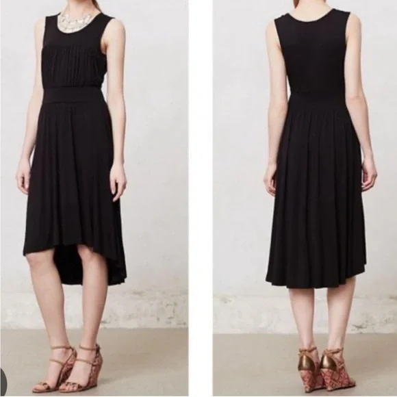 Anthropologie Girls From Savoy Annabel Black Dress Women’s XS - Picture 7 of 7